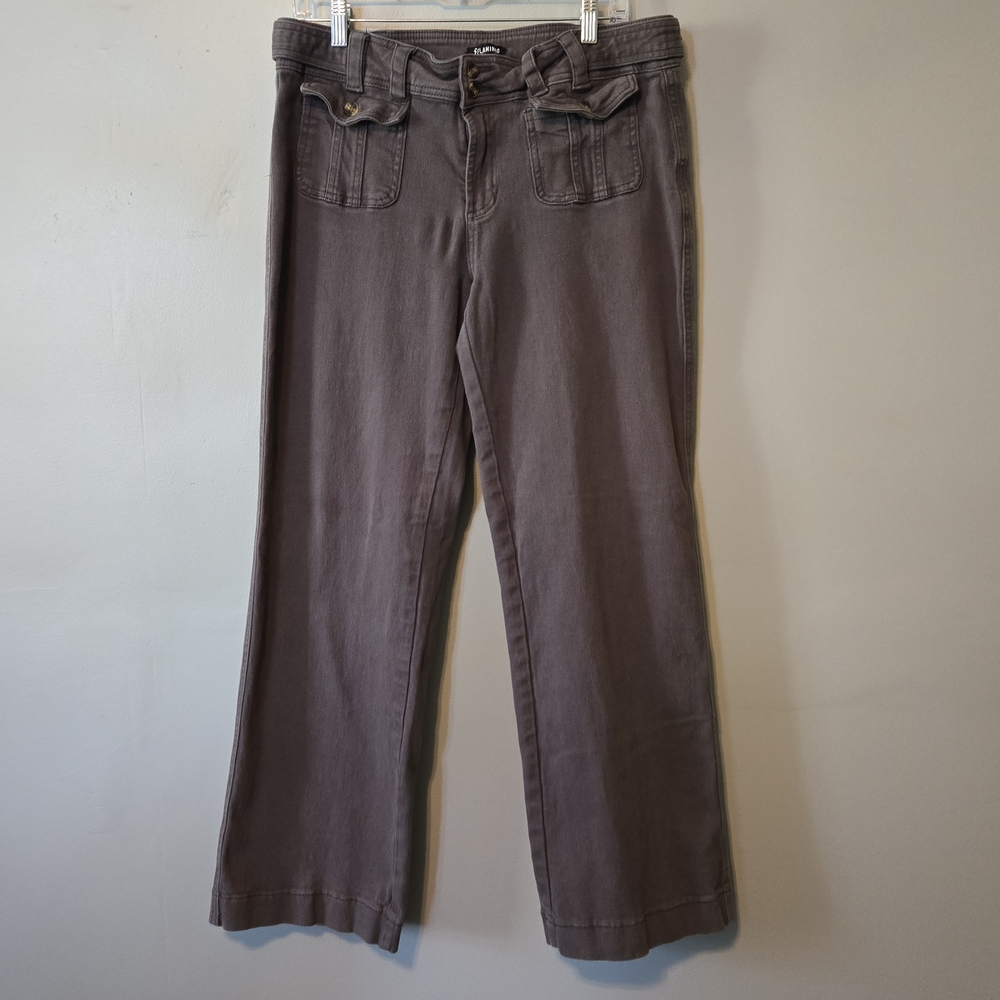 Gray Wide-Leg Pants